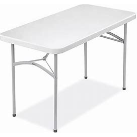 Economy Folding Table - 48 X 24", White - ULINE - H-4208FOL-W