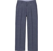 Tommy Hilfiger Boys' Flat-Front Dress Pant, Straight Leg Fit, Zip Fly & Belt Loops, Side & Back Pockets