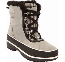 Women's The Brienne Waterproof Boot By Comfortview In Grey Plaid (Size 10 M)