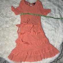 City Studio Dresses | Sz Small Smocked Coral Dress | Color: Orange/Pink | Size: S