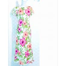 Loft Dresses | Ann Taylor Loft Cap Sleeve Floral Linen Maxi Dress | Color: Pink/White | Size: 6