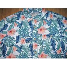 Duluth Trading Shirt Hawaiian Size Xl Cotton Slim Fit Untucked