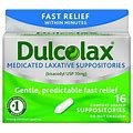 Dulcolax 10 Mg Laxative Suppositories - 16 Ea