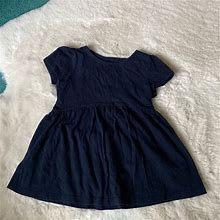 Gap Dresses | Baby Gap 4 Years Toddler Short Sleeve Navy Blue Dress | Color: Blue | Size: 4Tg