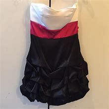 Ruby Rox Dresses | Juniors Strapless Party Dress | Color: Black/White | Size: 5 (Juniors)