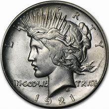1921 Peace Dollar AU-58 High Relief Coin, Silver, 0.77 Oz | APMEX