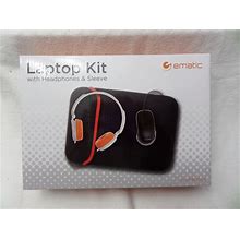 New Ematic Laptop Kit With Mouse, Headphones & Sleeve