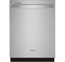 WDT750SAKZ Whirlpool 24" Large Capacity Front Control 47 Dba Dishwasher - Fingerprint Resistant Stainless Steel