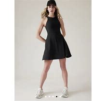 Athleta Conscious Dress Size Mp Medium Petite Black 534780