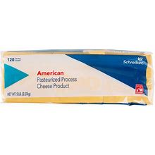 Schreiber 5 Lb. Pack Pre-Sliced Yellow American Cheese - 4/Case
