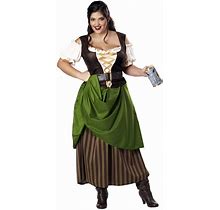 California Costume Plus Size Tavern Maiden Adult Women Halloween Outfit 01704