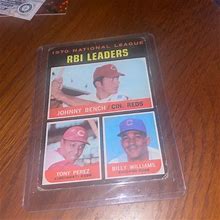 Topps Johnny Bench Tony Perez 1971 64 Very Good Condition - Toys & Collectibles | Color: Black