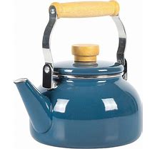 Mr. Coffee Quentin 1.5 Quart Tea Kettle With Fold Down Handle In Blue