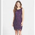 Pisarro Nights Dresses | Pisarro Nights Purple Beaded Dress Size16 | Color: Purple | Size: 16