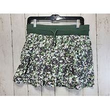 The North Face Skirts | The North Face Women's Skort Size Medium Green Floral Back Zipper Pocket Pleated | Color: Green | Size: M