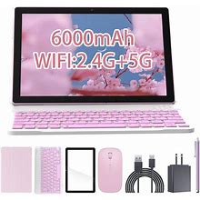 Tablet 2 in 1 4GB+64GB Tablet 10 Inch Android 11 Tablet Set Tablets With Keyboard Case Wireless Mouse Stylus Screen Flim 10 in 1280800 HD Touch