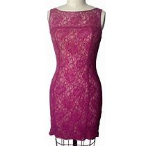 A|X Armani Exchange Berry Lace Body-Con Dress Size 4