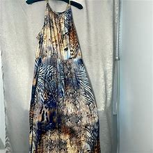 Venus Dresses | Venus 1X Animal Print Dress | Color: Black/Cream | Size: 2X