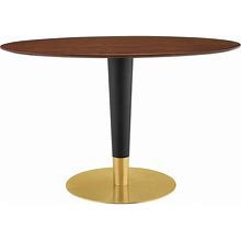 Modway - Zinque 48" Oval Dining Table - EEI-5142-GLD-WAL