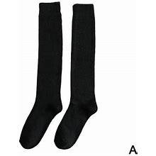 Men Knee High Long Socks Thick Warm Breathable Soft High Winter Male Socks C2b3