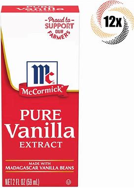 12X Packs Mccormick Pure Vanilla Flavor Extract | 2Oz | Madagascar