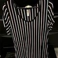 Lularoe Tops | Lularoe Women's Large Oversized Short Sleeve Black & Pastel Striped Shirt/Dress. | Color: Black | Size: L