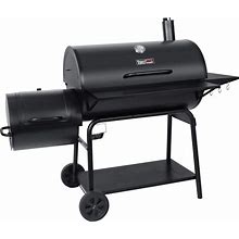 Royal Gourmet CC2036F Charcoal Grill With Offset Smoker Burch BBQ Barrel Grill And Smoker Combo, 1200 Square Inches For Large Event Gathering Patio