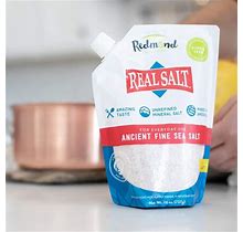 REDMOND Real Sea Salt Natural Unrefined Gluten Free Fine 26 Ounce Pouch 1 Pack