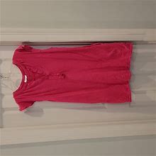 Talbots Dresses | Talbots Hot Pink Tshirt Dress. Large. With Pockets! Great Condition | Color: Pink | Size: L