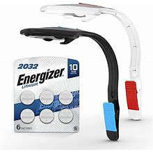 Energizer Clip On Book Light For Reading In Bed, LED Lights For Books, Kindles, 25 Hour Run Time, 2 Pack Of Lamps With 100 Hour Supply Of Batteries I