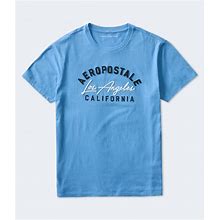 Aeropostale Mens' Aeropostale Los Angeles Applique Graphic Tee - Blue - Size M - Cotton - Teen Fashion & Clothing - Shop Summer Styles