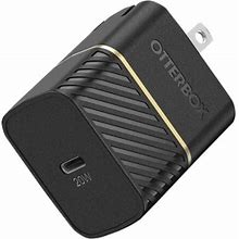 Otterbox USB-C To USB-C Fast Charge Wall Charging Kit, 20W - 1 Pack - 20 W - 120 V AC, 230 V AC Input - 5 V DC/3 A, 9 V DC Output - Black Shimmer
