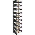 Vino Pins Flex Wall Mounted Metal Wine Rack System (18 Bottles, Gloss Black)