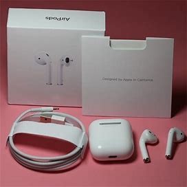 Apple Airpods 2nd Generation Bluetooth Earbuds Earphone + White