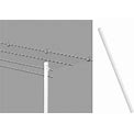 Closetmaid - 100900 - White Wire 84 in. Closet Shelf Support Pole