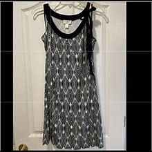 Loft Dresses | Ann Taylor Loft Petite Sleeveless Dress | Color: Black/White | Size: Sp