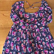 American Eagle Outfitters Dresses | American Eagle Babydoll Dress | Color: Purple/Black | Size: Xs