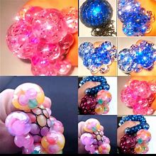 Fidget Toys | 12 Squish Balls Various Colors | Color: Pink/Yellow | Size: Osb