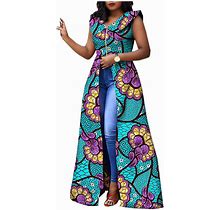 Realwax Dress For Women Party Wear Split Ball Gown Cocktail Ankara Clothing Clothes