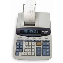 VICTOR 2640-2 Desktop Calculator,Ribbon,12 Digits