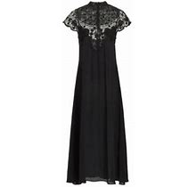 Sea Women's Serita Crocheted Lace Maxi Dress - Black - Size 0