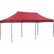 10x20 ft Pop Up Canopy Tent,Folding Heavy Duty Height Adjustable Sun Shelter Canopy With Heavy Duty Roller Bag
