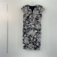 Ann Taylor Dresses | Nwt Ann Taylor Black Shift Dress, Size 2 Petite Floral Midi Length | Color: Black | Size: 2