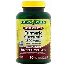 Spring Valley Ultra Strength Turmeric Curcumin Dietary Supplement 1,500 Mg 90 Ct
