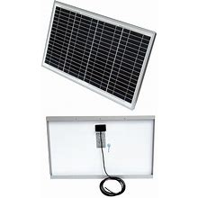 Solartech Power Solar Panel: Polycrystalline, 30 W Nominal Output Power, 72 Cells, 33.8V DC, Open End Model: SPM030P-WP