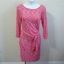 Spense Petite Stripe Long Sleeve Dress Medium