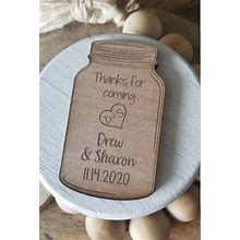 Wedding Favor Magnet // Keepsake For Wedding Guests // Rustic Wedding Favors // Mason Jar Magnet Favors// Country Wedding Favors