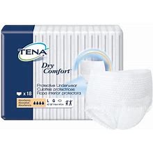 TENA Dry Comfort Protective Incontinence Underwear, Moderate Absorbency Size Large 45-58" | Case Of 72 | Carewell