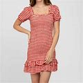 Storia Dresses | Stories Red Gingham Dress | Color: Red/White | Size: L