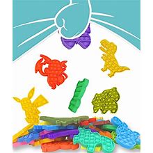 24 Packs Fidget Toys Bulk Pop Gifts For Kids Adults , Classroom Boys Girls Sensory Bubble Set Pinata Prizes Bag, Desk Toy Party Favors Kit Game Ideas